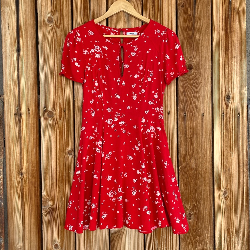 Kimchi Blue Red Floral Sundress